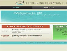 Tablet Screenshot of continuingeducationinc.com